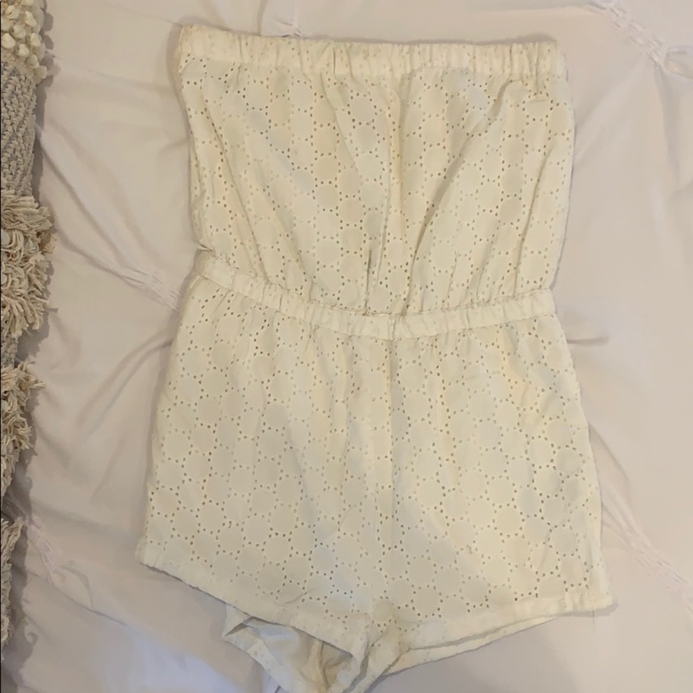 Eyelet sleeveless jumpsuit H&M
